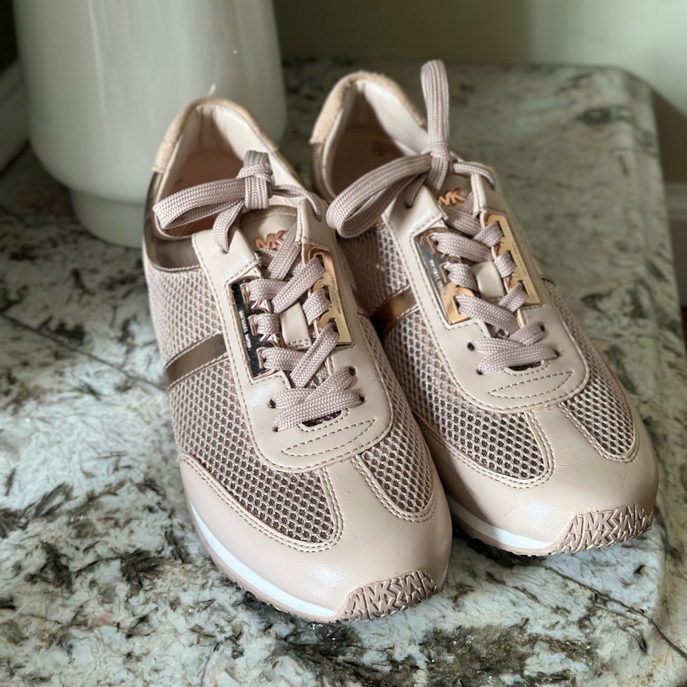 Michael Kors Blush Pink Sneakers Size 7.5M